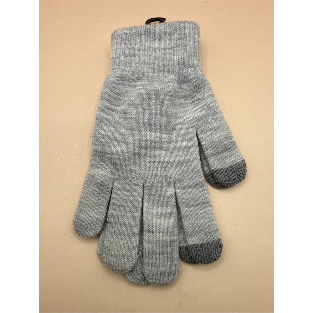 Winter Essentials Touch Screen Grey Gray Gloves One Size Unisex‎ Texting New - Picture 2 of 3
